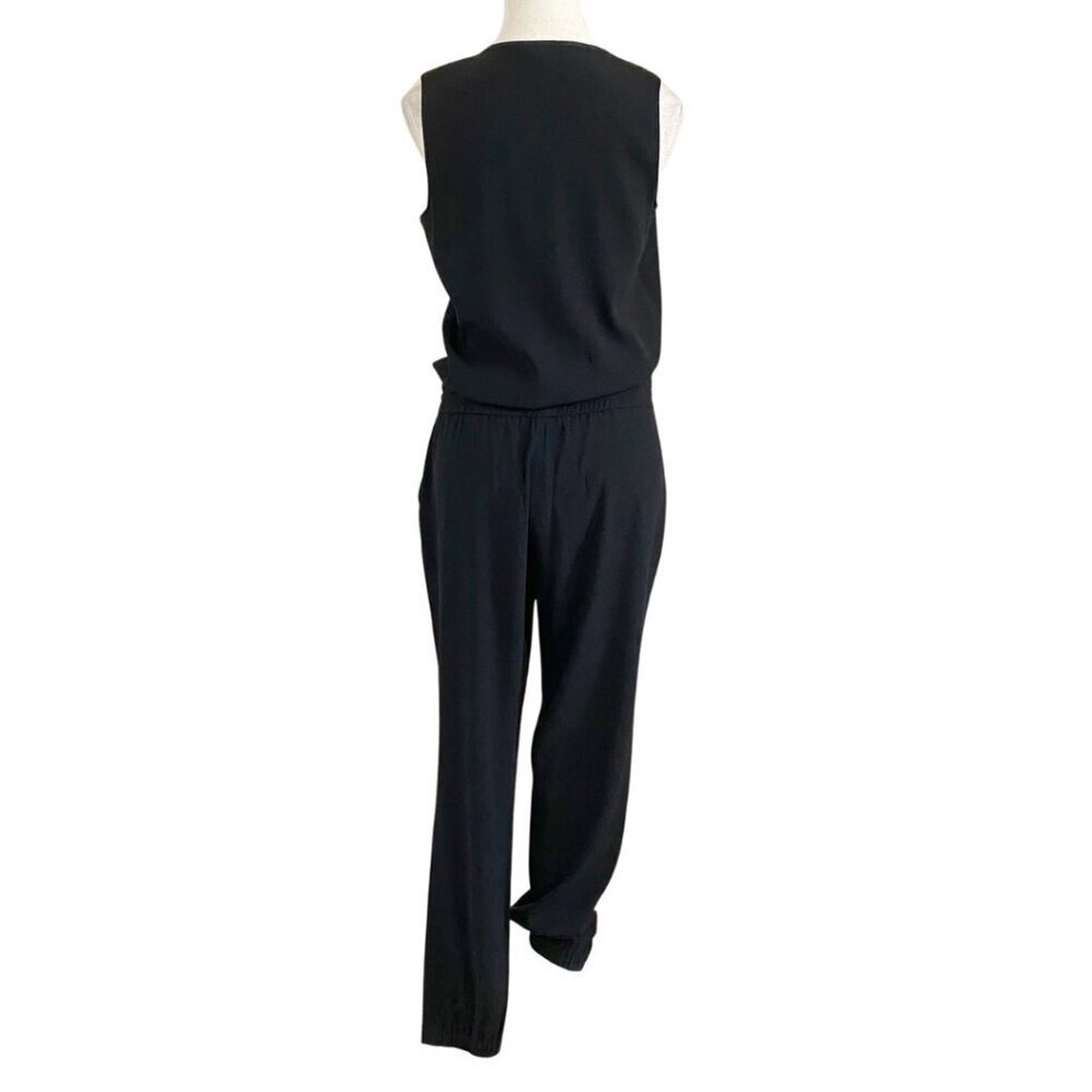 NWOT JUDITH & CHARLES BLACK UTILITY SLEEVELESS FULL LENGTH JUMPSUIT - XS - Picture 4 of 12